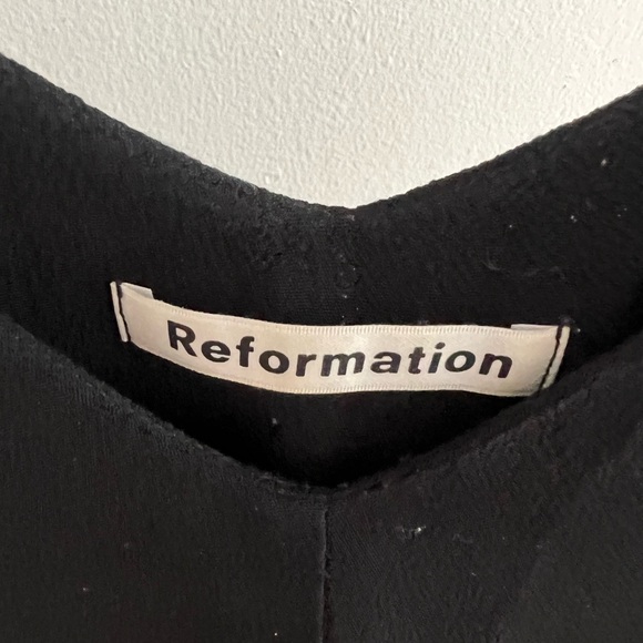 Reformation Milly Black Jumpsuit with Belt Size: XS - Picture 6 of 6